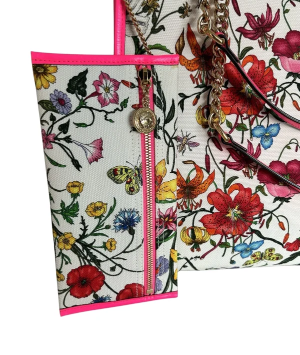 Gucci Rajah Floral Tote with Matching Pochette