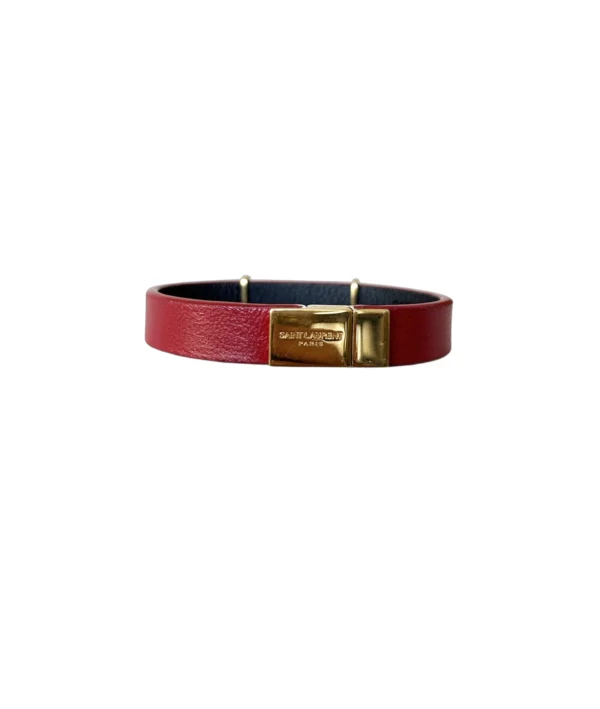 Saint Laurent Opium red leather bracelet
