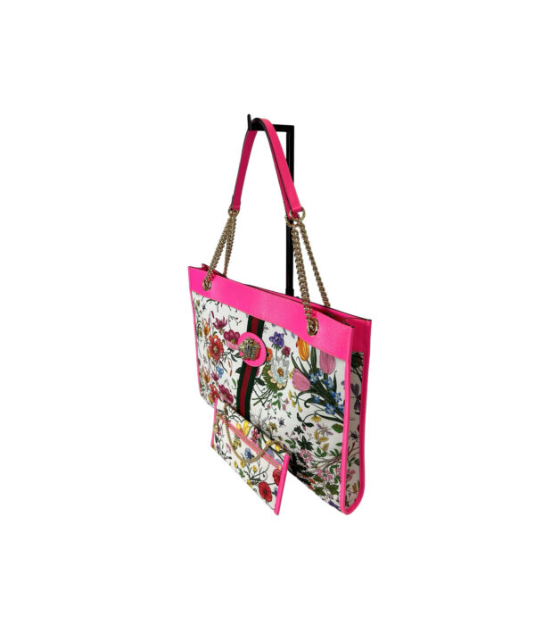 Gucci Rajah Floral Tote with Matching Pochette