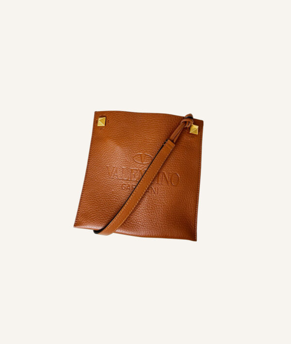 Valentino Garavani Logo Debossed Messenger Bag