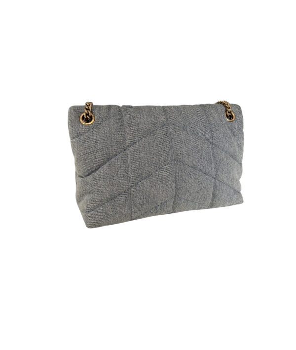 YSL Monogram Denim Loulou Puffer