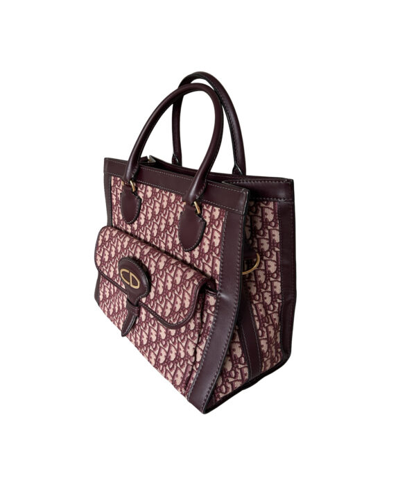 Christian Dior Oblique Canvas & Leather Tote