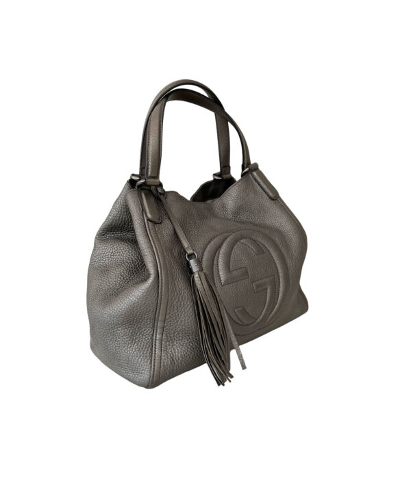 Gucci 2 Way Soho Pebbled Leather Shoulderbag