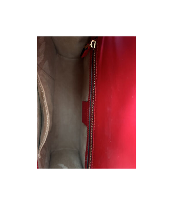 Gucci Sylvie Red Leather Handbag