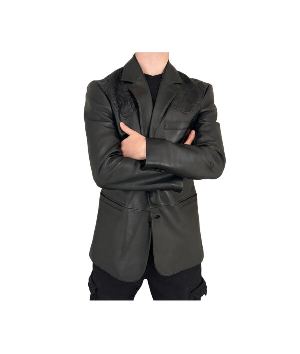 Versace Baroque Leather Jacket