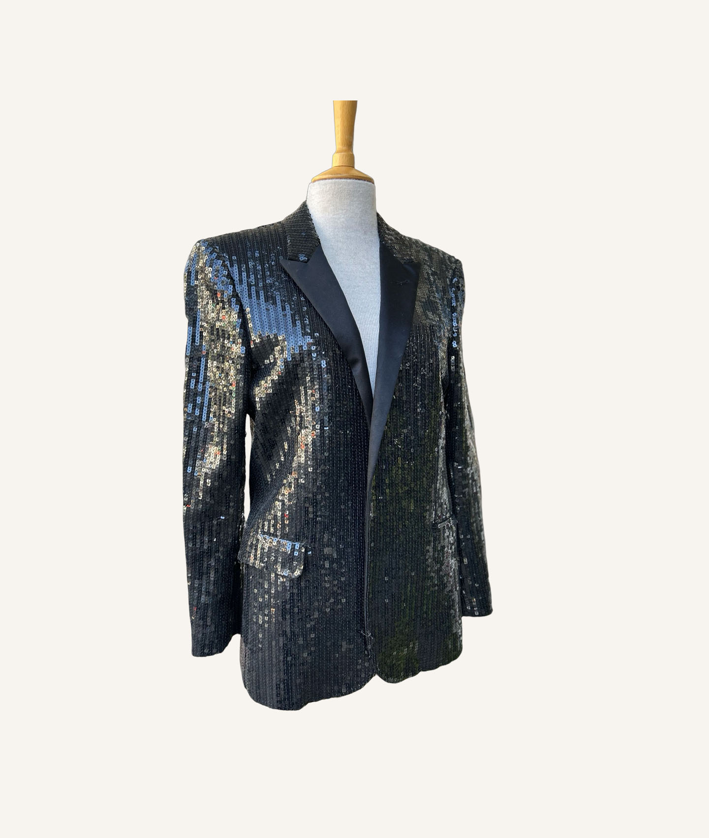 Yves Saint Laurent Sequin Tux Jacket