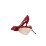 Christian Louboutin Red Leather Strappy Pumps (Size 37.5)
